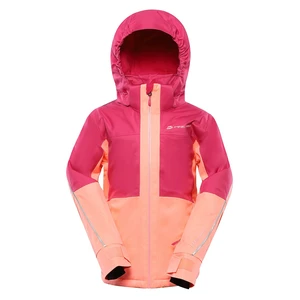 Children's ski jacket with ptx membrane ALPINE PRO REAMO cabaret