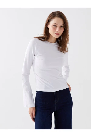 LC Waikiki Crew Neck Plain Long Sleeve Women's T-Shirt