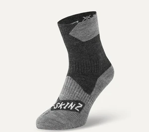 Sealskinz Waterproof All Weather Ankle Length Sock Black/Grey Marl S Cyklo ponožky