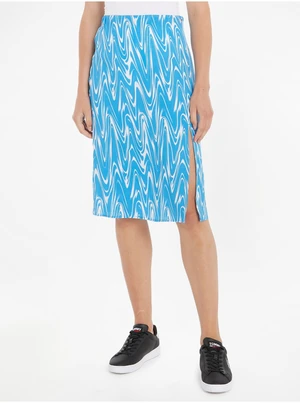 Blue Women's Patterned Skirt Tommy Jeans - Women