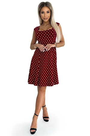 Women's cotton dress with diamond neckline Numoco