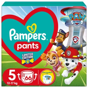 PAMPERS Active Baby Pants Paw Patrol Plienky nohavičkové vel. 5, 66 ks