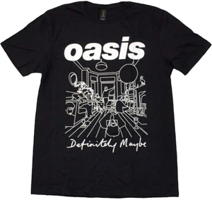 Oasis Camiseta de manga corta Definitely Maybe Line Drawing Unisex Black M