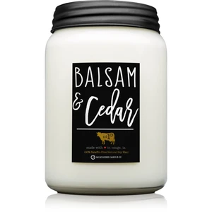 Milkhouse Candle Co. Farmhouse Balsam & Cedar vonná svíčka Mason Jar 737 g