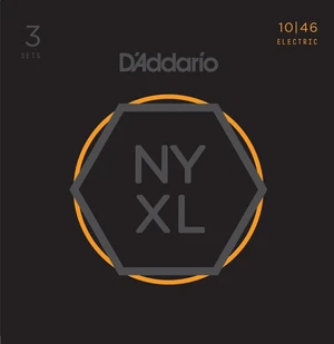 D'Addario NYXL1046-3P Cordes pour guitares électriques