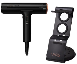 Profesionální fén na vlasy Varis AirQ Hair Dryer - 1800 W, černý + stojan Varis zdarma + dárek zdarma