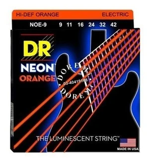 DR Strings NOE-9 Neon Cordes pour guitares électriques