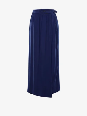 Navy blue women's maxi skirt Alpine Pro LARCA