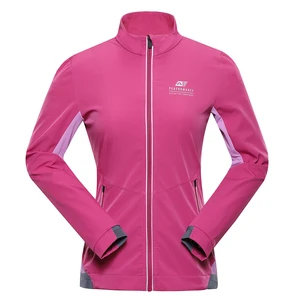 Women's softshell jacket ALPINE PRO TYCHA fuchsia red