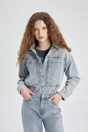 DEFACTO Jean Shirt Jacket