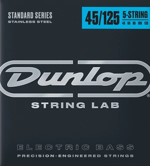 Dunlop DBS 45125 Saiten für 5-saitigen E-Bass, Saiten für 5-Saiter E-Bass