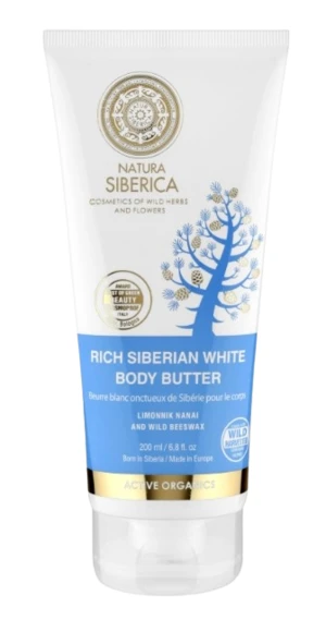 NATURA SIBERICA Bohaté sibiřské bílé tělové máslo proti celulitidě 200 ml