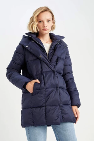 DEFACTO tepelně izolovaný voděodolný kabát s kapucí