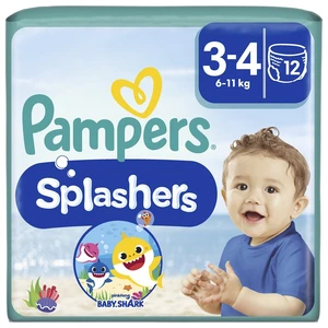 PAMPERS Splashers Plenkové kalhotky do vody vel. 3, 6-11 kg, 12 ks