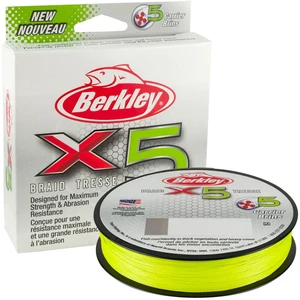 Berkley splétaná šňůra x5 flame green 150 m-průměr 0,17 mm / nosnost 17 kg