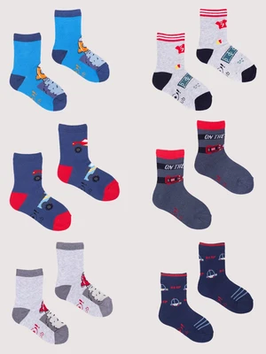 Yoclub Kids's Socks Pattern 6-Pack SKA-0006C-AA00-009