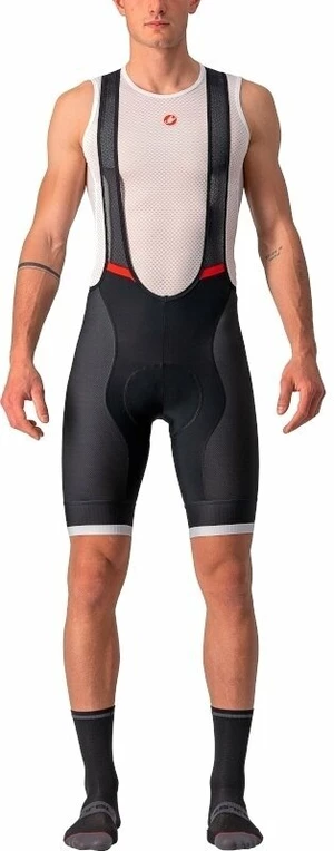 Castelli Competizione Kit Bibshort Black/Silver Gray XL Șort / pantalon ciclism