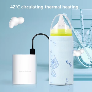 Portable USB Baby Milk Bottle Warmer Heater Storage Insulation Baby Bottle Thermostat Non Toxic Feeding Bottle Warmer