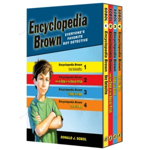 Boxed Set of 4 Volumes of Original English Encyclopedia Brown