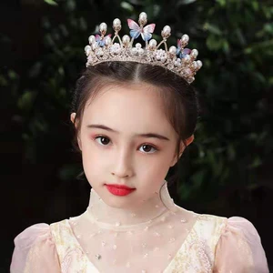 Children Cute Candy Crystal Diamond Pearl Hairbands Girls Lovely Sweet Hair Hoop Headbands Kids Fashion Hair Accessories