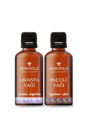 2'li Set Lavender Essential Oil 10 ml And Patchouli Essential Oil 10 ml 100 Pure