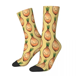 Cute Onion Vegetable Socks Male Mens Women Summer Stockings Harajuku