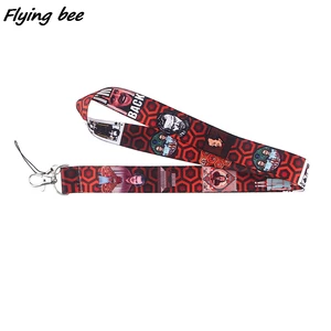 Flyingbee Horror Movie Ghosts Sisters Lanyard Badge ID Lanyard USB Phone Rope Key Lanyard Neck Straps Phone Accessories X1126