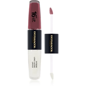 Dermacol 16H Lip Colour dlhotrvajúci rúž a lesk na pery odtieň 12 2x4 ml