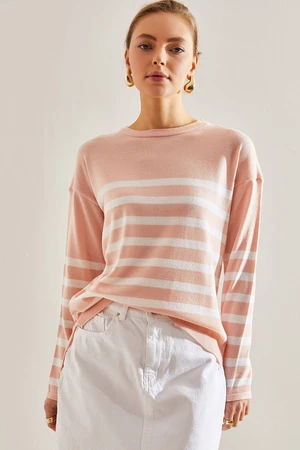 Bianco Lucci Women's Striped Sweater