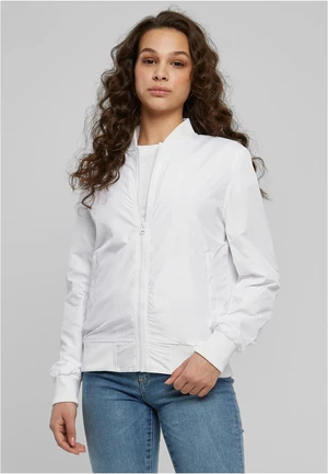 Women's Light Bomber jacket in white