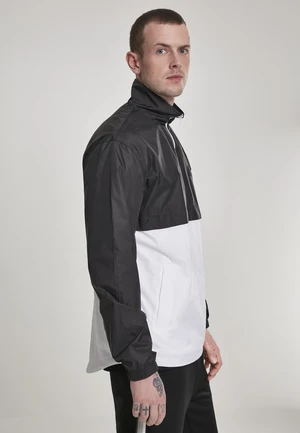 Stand Up Collar Pull Over Jacket blk/wht