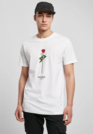 White T-shirt Lost Youth Rose Tee