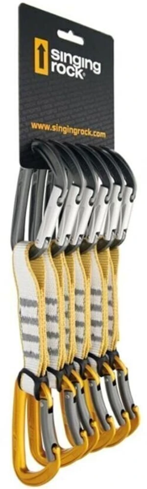 Singing Rock Colt 6Pack Quickdraw Solid Straight/Solid Bent Gate Mosquetón de escalada