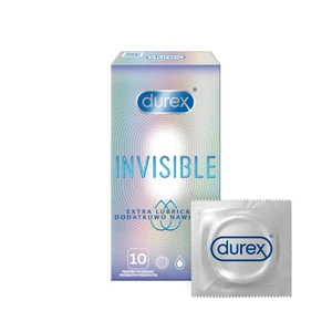 DUREX Invisible Extra Lubricated Kondomy 10 ks