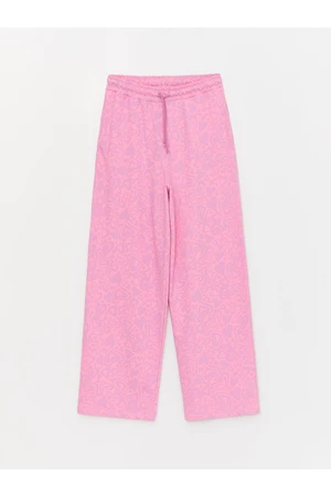 LC Waikiki Women's Elastic Waist Patterned Sweatpants Mother and Daughter Combination