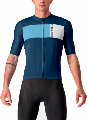 Castelli Prologo 7 Tricou Belgian Blue/Drive Blue-Silver Gray 3XL