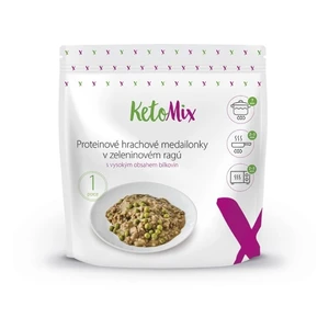 KETOMIX Proteinové hrachové medailonky v zeleninovém ragú 250 g