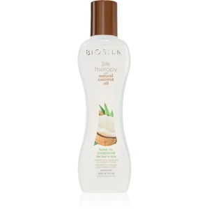 Biosilk Silk Therapy Natural Coconut Oil bezoplachová hydratační péče na vlasy a tělo 67 ml