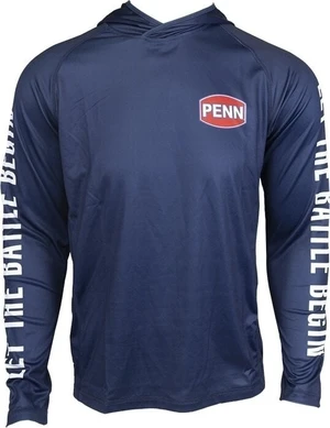 Penn Tee Shirt Pro Hooded Jersey Marine Blue M