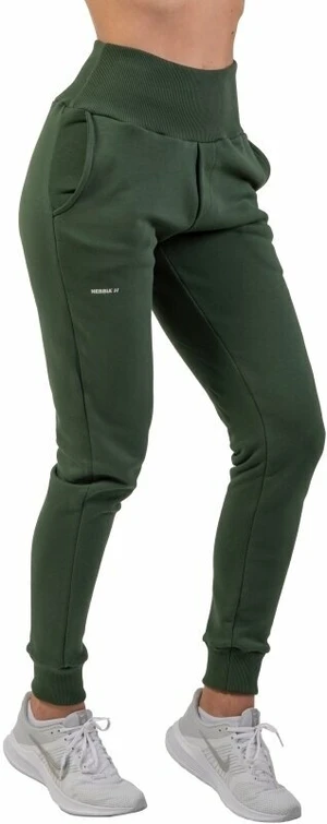 Nebbia High-Waist Loose Fit Sweatpants "Feeling Good" Dark Green L Pantalones deportivos