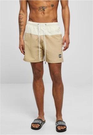 Men's Block Union Swimsuit Beige/Cream