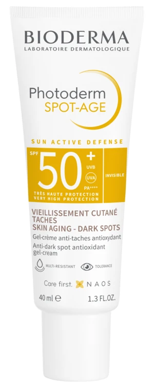 BIODERMA Photoderm SPOT-AGE SPF50+, gel-krém na redukci vrásek a pigmentových skvrn 40 ml