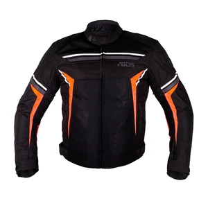 Pánská moto bunda BOS Laganas  Black/Orange  4XL