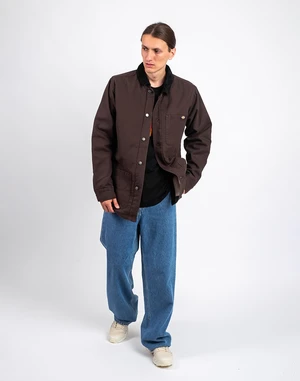 Dickies Duck High Pile Fleece Line Chore Jacket Dark Brown M