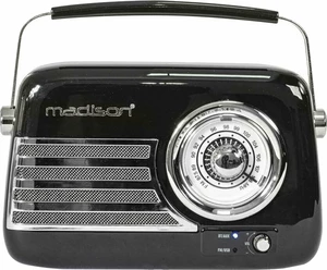 Madison Freesound-VR40B Black Retro radio