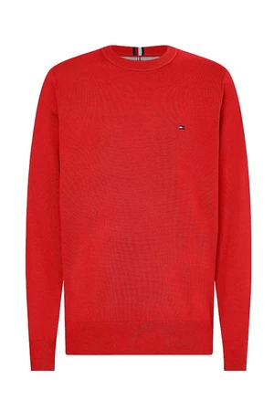 Tommy Hilfiger Sveter - 1985 CREW NECK SWEATER červený