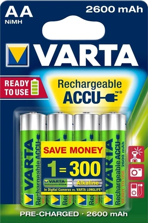 Varta HR06 Professional Accu 2600mAh 4 AA baterie