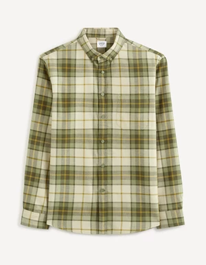 Celio Plaid Cotton Shirt - Men