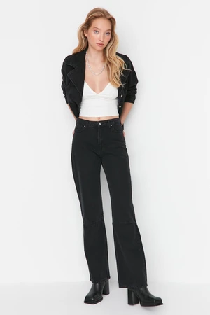 Trendyol Jeans - Schwarz - Wide leg