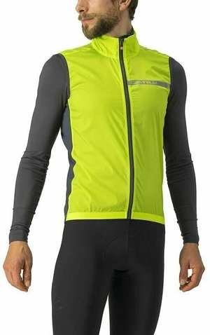 Castelli Squadra Stretch Vestă Electric Lime/Dark Gray 3XL